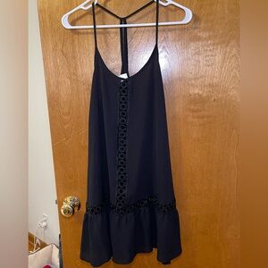 Black flowy swimsuit coverup
